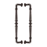 M Marcus Heritage Brass Back to Back Door Pull Handle Avon Design 390mm length